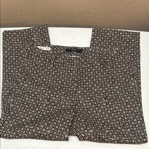 MaxMara Weekend Brown and Cream Patterned Tweed Skirt